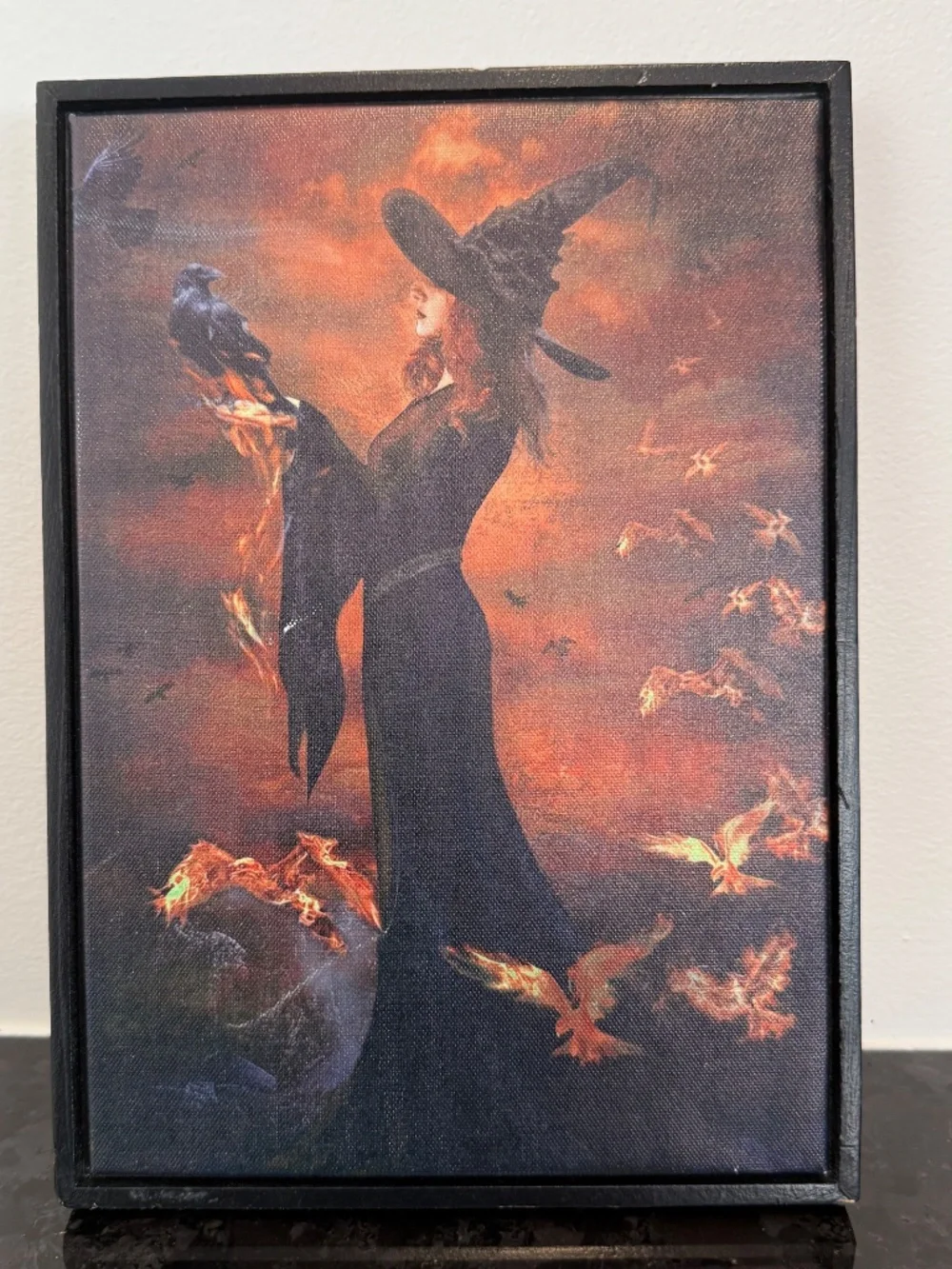 Witch Wall Art Decor Canvas Halloween Michaels Ashland Midnight Moon Raven